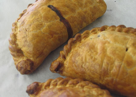 Freshly cooked hand made pasties - you can almost smell them!